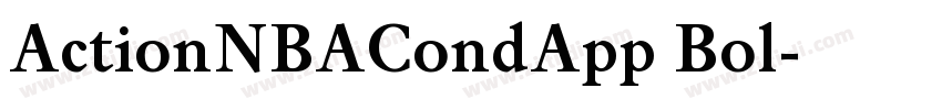 ActionNBACondApp Bol字体转换